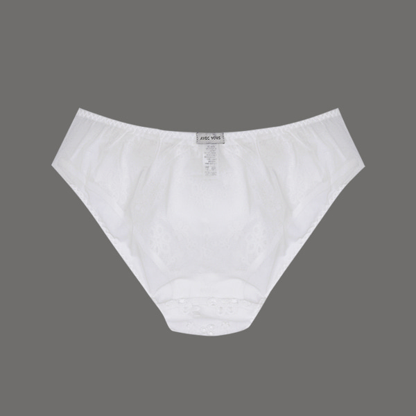Middy Panty Floral Blanc